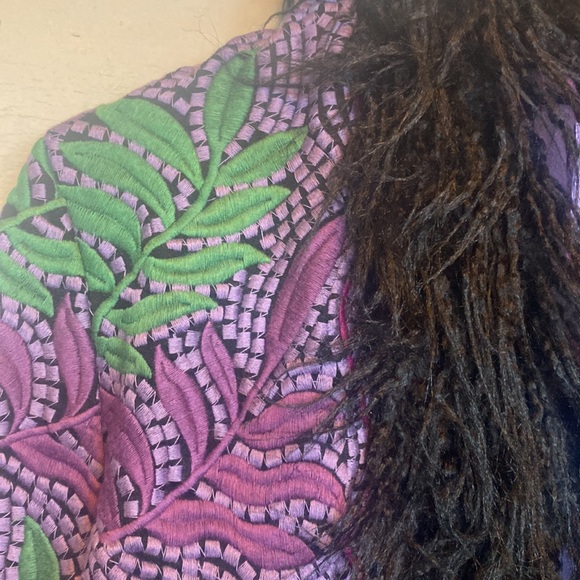 NEW Anna Sui x Free People Jacquard Faux Fur Jacket NWT - Picture 4 of 16